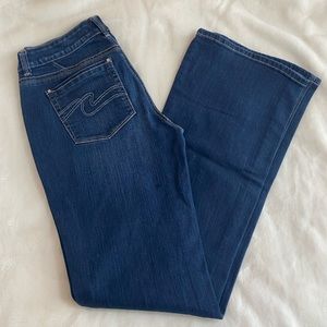White House Black Market contour flare leg jeans